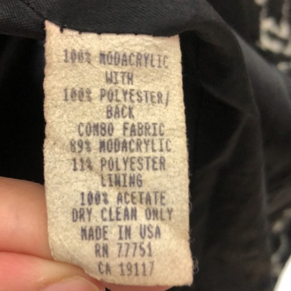 Rare Vintage Betsey Johnson Mongolian Faux Fur Animal Print 90s Y2k Trench Coat - Picture 13 of 16